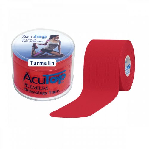 ACUTOP Premium Turmalinos Kineziológiai Tapasz 5 cm x 5 m Piros