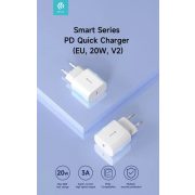 DEVIA Smart Series PD Quick Charger V2 hálózati töltő adapter Type-C bemenettel - 20W