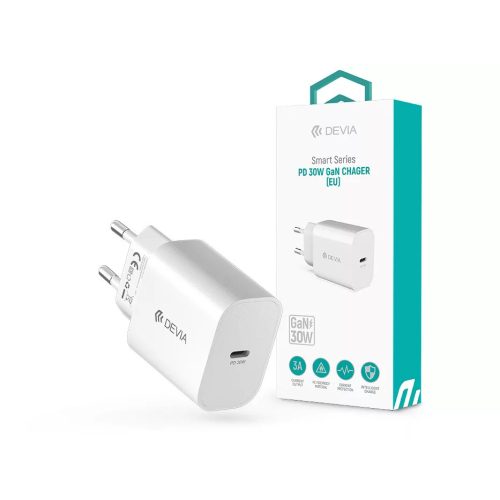 DEVIA Smart Series PD 30W GaN Charger hálózati töltő adapter Type-C bemenettel - 30W