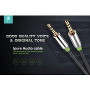 DEVIA iPure Audio Cable 3,5 - 3,5 mm jack audio kábel 1 m-es vezetékkel - fekete