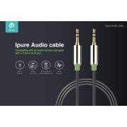 DEVIA iPure Audio Cable 3,5 - 3,5 mm jack audio kábel 1 m-es vezetékkel - fekete