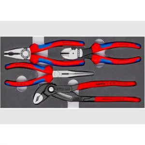 KNIPEX fogókészlet habosított anyagból készült betéttel 4 részes