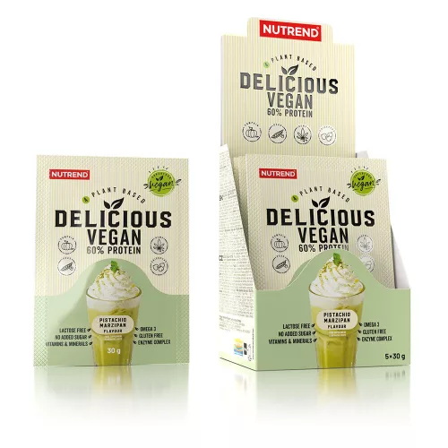 NUTREND Delicious Vegan Protein 30g Pistachio-Marzipane (pisztácia-marcipán)